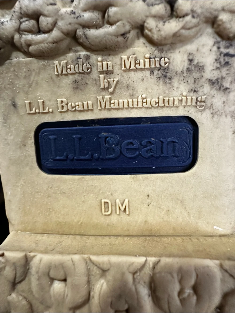 L.L. Bean Women’s size 8M rubber Moc Bean Boots Navy Tan Duck Shoes USA
